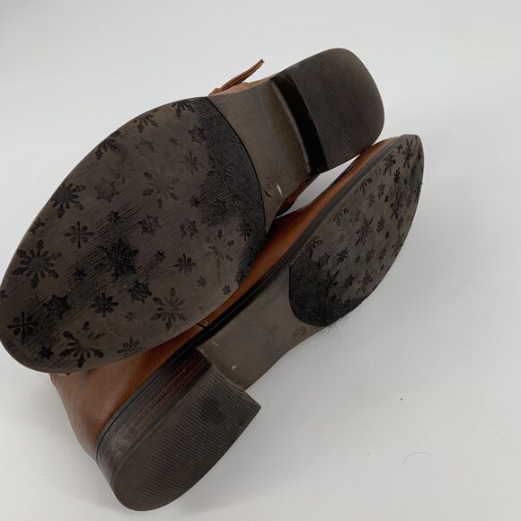 Dirty Laundry Fay Faux Leather Ankle Booties 8.5 Womens Brown Academia Low Boots - Picture 6 of 10